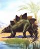 Stegosaurus painting