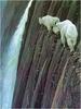 [Animal Art] Rocky Mountain Goat pair on cliff