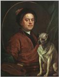 Fine Art: William Hogarth: The Painter and his Pug, 1745 - pug.jpg [00/01]